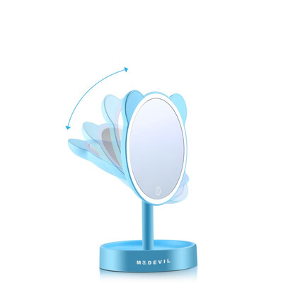 

MADEVIL bear makeup mirror with LED light mirror portable vanity mirror 7757