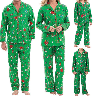

Christmas Family Matching Pajamas Set Adult Mens Womens Kids Sleepwear Nightwear