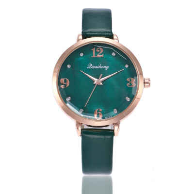 

Korean fashion ladies belt watch digital diamonds