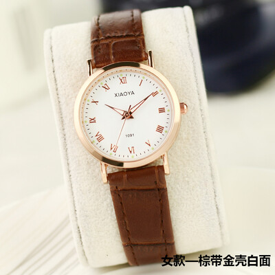 

Watch female student Korean version simple leisure air men watch trend fashion night light waterproof quartz watch couple watch