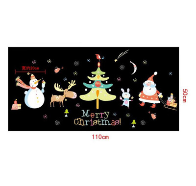 

Tailored Christmas Santa Claus Snowman Elk Removable Wall Sticker Art Home Decor Decal
