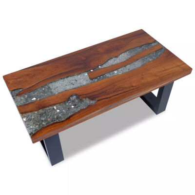 

Coffee Table Teak Resin 394"x197