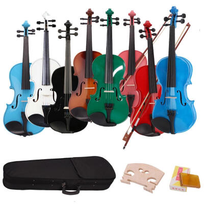 

Ktaxon 44 Red Blue Acoustic Violin Fiddle with Hard Case Bow Rosin Full Size for beginning