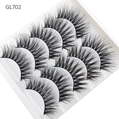 

5 pairs natural false eyelashes fake lashes long makeup 3d mink lashes eyelash extension mink eyelashes for eyes beauty