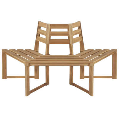 

Tree Bench Half-hexagonal 63" Solid Acacia Wood