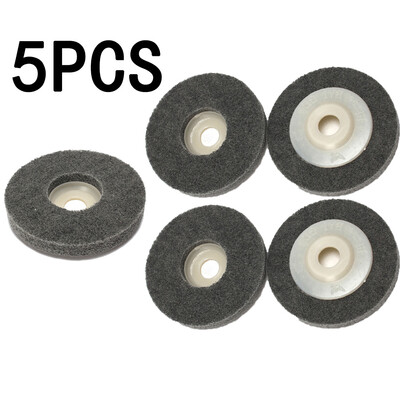 

5Pcs 100mm Nylon Fiber Wheel Abrasive Polishing Buffing Disc Pad Angle Grinder