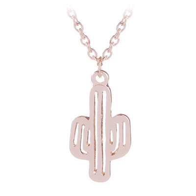 

NEW Trendy Simple Cute Cactus Pendant Necklace Popular Charm Women Fashion Necklace Accessories Gifts
