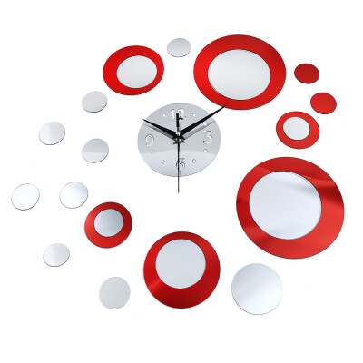 

DIY Creative Round Mirror Wall Clock Stickers Home Decor