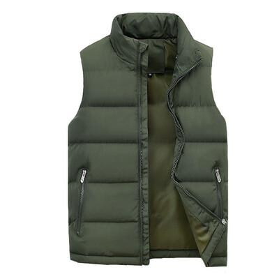

Mens Cotton Down Puffer Warm Vest Body Warmer Waistcoat Padded Jacket Outwear