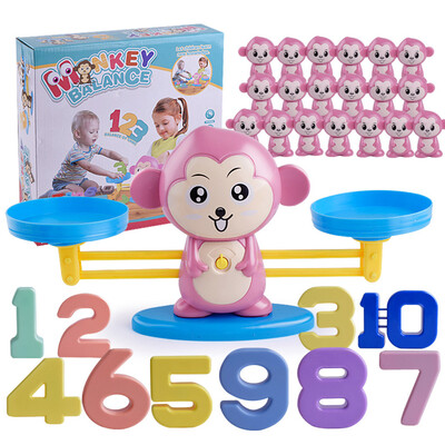 

Siaonvr Monkey Balance Game Scale Early Learning Weight Child Kids Intelligence Toys