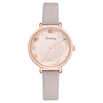 

Korean fashion womens PU quartz watch wish new hot quality high quality wild ladies watch