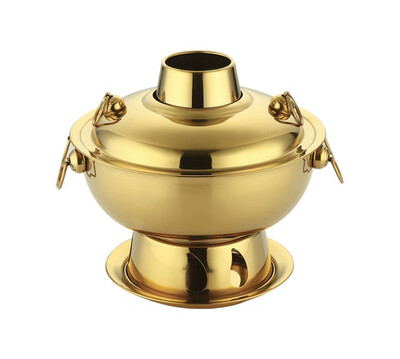 

18 liters High quality stainless steel hot pot Chinese fondue Lamb Chinese Charcoal hotpot outdoor cooker picnic cooker