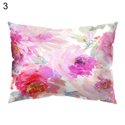 

Multicoloured Flower Printed Throw Pillow Case Cushion Cover Sofa Home Bed Decor