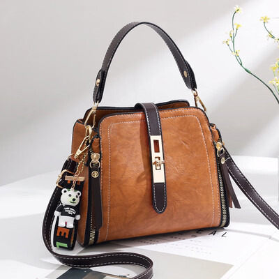 

2019 spring&summer womens bag fashion casual female new wave Korean version of the wild slung shoulder bag generation hair bucket handbag