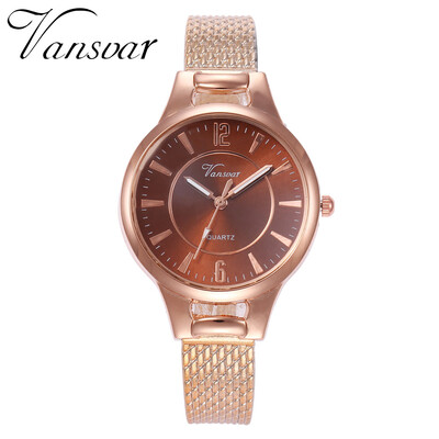 

RM Vansvar Fashion Temperament Women Silicone Strap Colorful Dial Quartz Watch