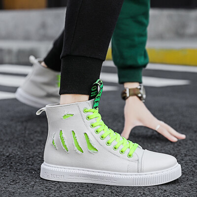 

Summer high-cut shoes with high-rise movement&casual port wind in the autumn small-scale orange canvas shoes
