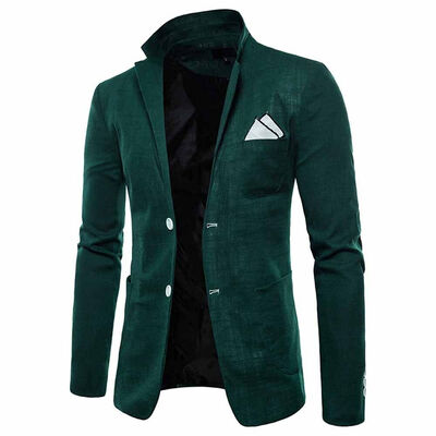 

Mens Casual Slim Fit Formal Two Button Suit Blazer Coat Business Jacket Tops