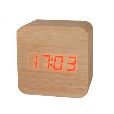 

Gobestart Creative Temperature Display Sounds Control Electronic LED Alarm Clock