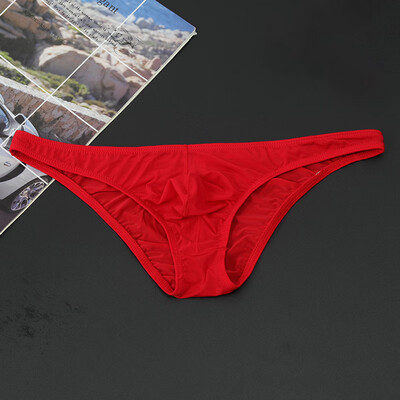 

Men Seamless Underwear Briefs Sheer Bulge Pouch Lingerie Thongs Panties Sissy