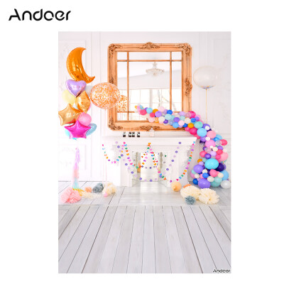 

Andoer 15 21m5 7ft Valentines Day Photography Background Colorful Love Wood Wall Backdrop Photo Studio Pros