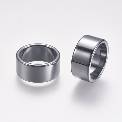 

Non-magnetic Synthetic Hematite Rings Original Color Size 7 17mm