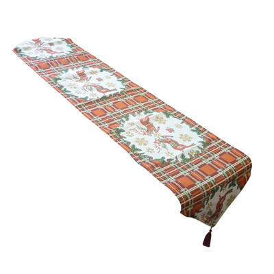

Siaonvr 2019 Christmas gifts Nordic Christmas Herringbone Printed Rectangle Tablecloth