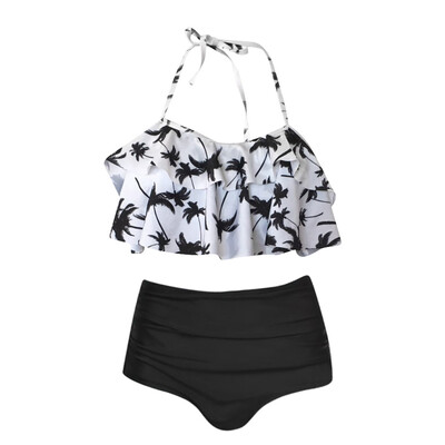 

Roseonmyhand Women 2 Piece Printed Tops Bottoms Bikini Set Swimsuits Swimwear