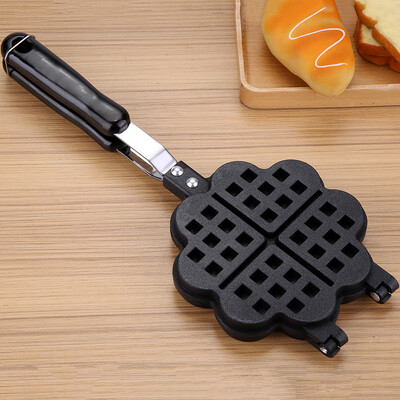 

Greensen Waffle Baking MoldHeart Shape Household Kitchen Gas Non-Stick Waffle Maker Pan Mould Mold Press Plate Baking Tool