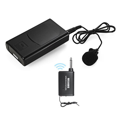 

Portable Lavalier Lapel Collar Clip-on Wireless Microphone Voice Amplifier for Lecture Conference Speech Promotion