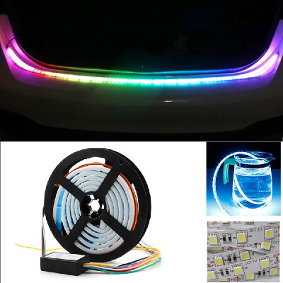 

Universal LED Dynamic Streamer Colorful Turn Signal Tail Box Trunk Lights Luggage Compartment Tailgate Strip Warning Lamp