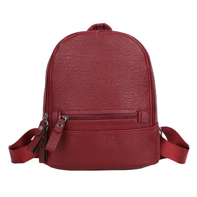 

Women Casual Backpacks Leather Girls Pure Travel School Shoulder Handbags