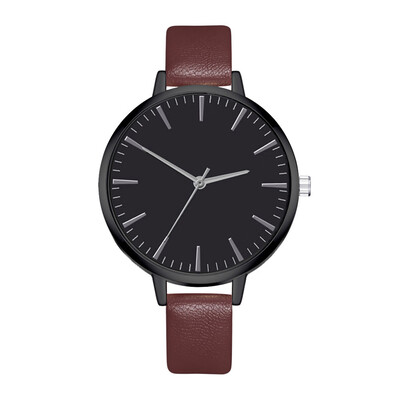 

Casual Style Women Watches Fashion Scale Dial Ladies Quartz Wristwatch Featured Leather Strap Fashion Clock Zegarki Damskie