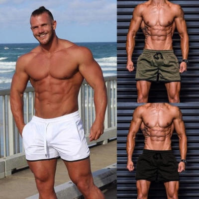 

Men Gym Fitness Casual Sports Jogging ELASTICATED WAIST Shorts Pants Trousers