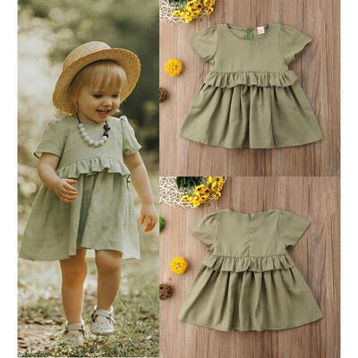 

Baby Kids Toddler Girls One-Piece Birthday Wedding Pageant Sundress Dresses