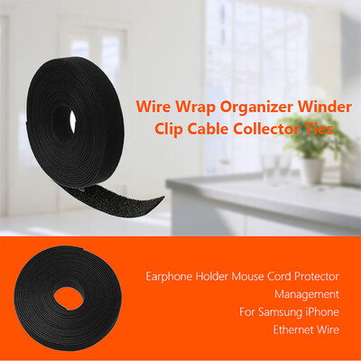 

10m Nylon Wire Wrap Organizer Winder Clip Cable Collector Tie Wire Earphone Holder Mouse Cord Protector Management For Samsung iPh