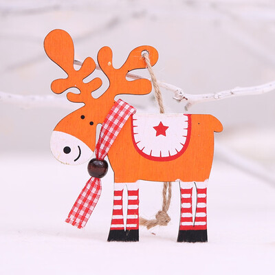 

Christmas Ornaments Christmas Tree Decor Wood Painted Decor Deer Pendants Christmas Decoration