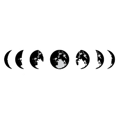 

〖Follure〗Personality Wall Stickers Gradient Moon Stickers Living Room Bedroom Stickers