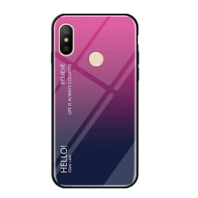 

Gradient Tempered Glass Case for Redmi 6 Pro A2 Lite