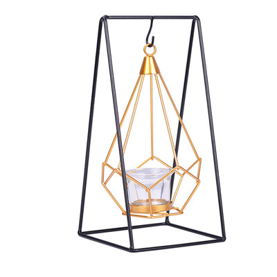 

Gobestart Creative Gift Night Hanging Table Lantern Candle Holder Candlestick Home Decor