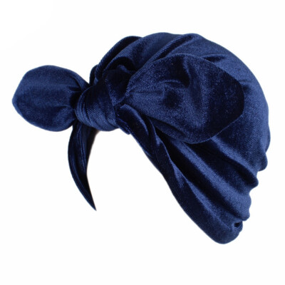 

New Fashion Winter Warm Velvet Head Wrap Turban Hats for Women Hijab Cap Cancer Chemo Cap