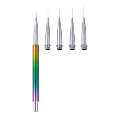 

DIY Liner Painting Manicure Nail Art Brush Pen with 5pcs Replace Brush Head