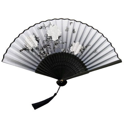 

〖Follure〗Folding Fans Handheld Fans Bamboo Fans Womens Hollowed Bamboo Hand Holding Fan