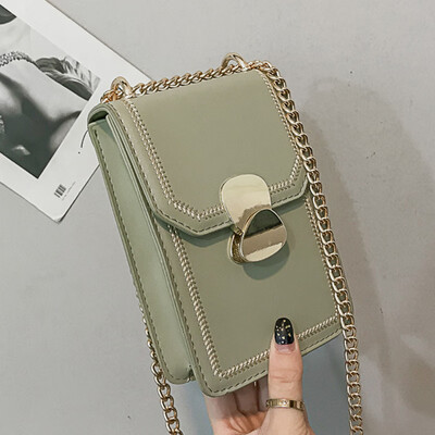 

Texture small bag girl 2019 new fashion girl chain bag simple fashion single shoulder mobile phone bag