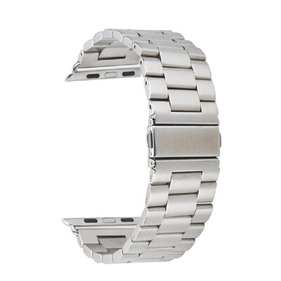 

3842mm Stainless Steel Elegant Watchband Metal Luxury Watch Band with Connector for Apple