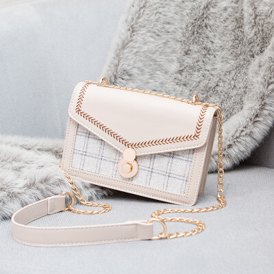 

Autumn&Winter Small Womens Bag Chao Small Square Bag Fashion Korean Edition Single Shoulder Chain Hundred-strap Inclined Bag