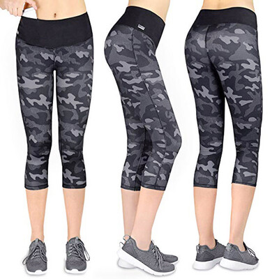 

Tailored Womens Camouflage Hip High Waist Seven Points Yoga Pant Running Sports Pants