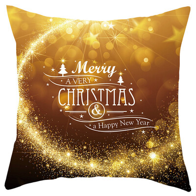 

Tailored Merry Christmas Short Plush Pillowcase Sofa Pad Set Home Decoration 18x18 Inch