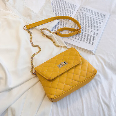 

2019 new casual temperament wild Messenger small square bag female Korean version of the fashion simple rhombic chain shoulder bag