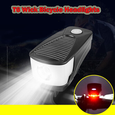 

Saidsome USB Rechargeable Cycling Bicycle Light Headlight Bike Seat Post Taillight Night flashlight lamp