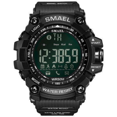 

SMAEL Luxury Brand Smart Watch Men With BT Call SMS Twitter Facebook Whatsapp Skype Reminder Sports Steps Counting
